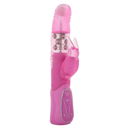 Bunny Vibrator Rotating Beads with External Stimulation Seven Creations