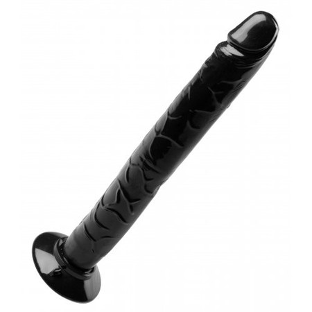 Tower of Pleasure Long black clinging dildo suitable for strap on, length 30 cm, thickness 4 cm​