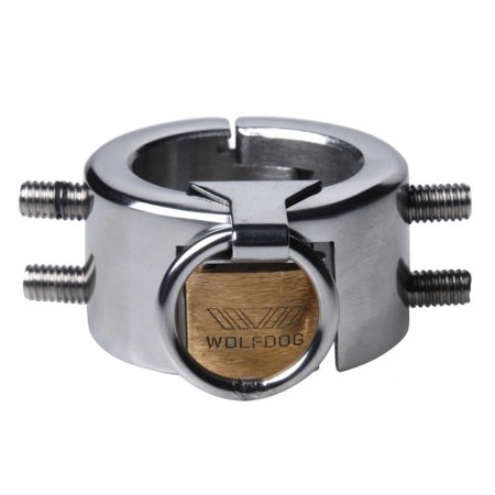 Lucifer's CBT Chamber Chastity belt for men made of stainless steel with screws and lock