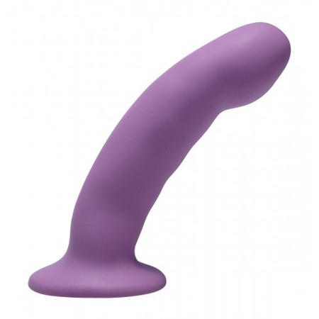 Curved Dildo Curved from Purple Silicone Suitable for Strapon Length 13cm Thickness 3cm Trinity Vibes