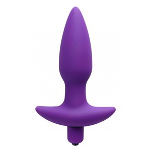 Aria Medium Butt Vibrating Purple Silicone Plug Length 10.5 cm Thickness 3.5 cm Vogue