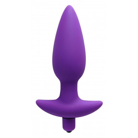 Aria Grand Butt Vibrating Purple Silicone Plug Length 12.5 cm Thickness 4.5 cm Vogue