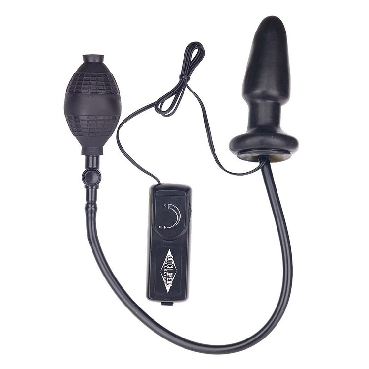 Fanny Hill's באט פלאג שחור רוטט ומתנפח אורך 7 סמ עובי 5 סמ Seven Creations