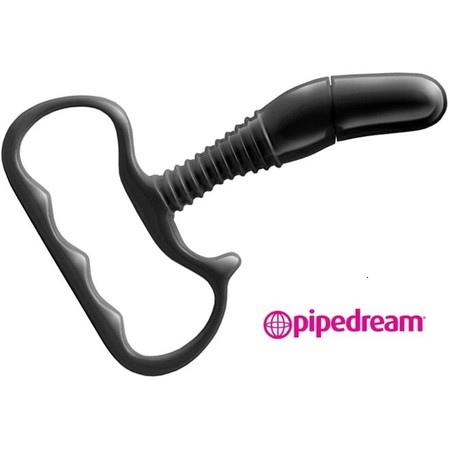 Vibrating Prostate Stimulator - strong black vibrating prostate massager length: 11 cm thickness: 2 cm by Pipedream