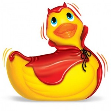 I Rub My Duckie Vibrator Massager in the shape of an innocent duck for the bath