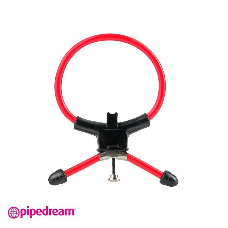 ?ode Red קוקרינג עשוי PVC אדום מתכוונן Pipedream