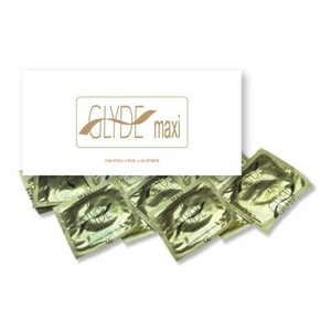 100 large natural condoms width 56 mm length 19 cm Glyde Maxi