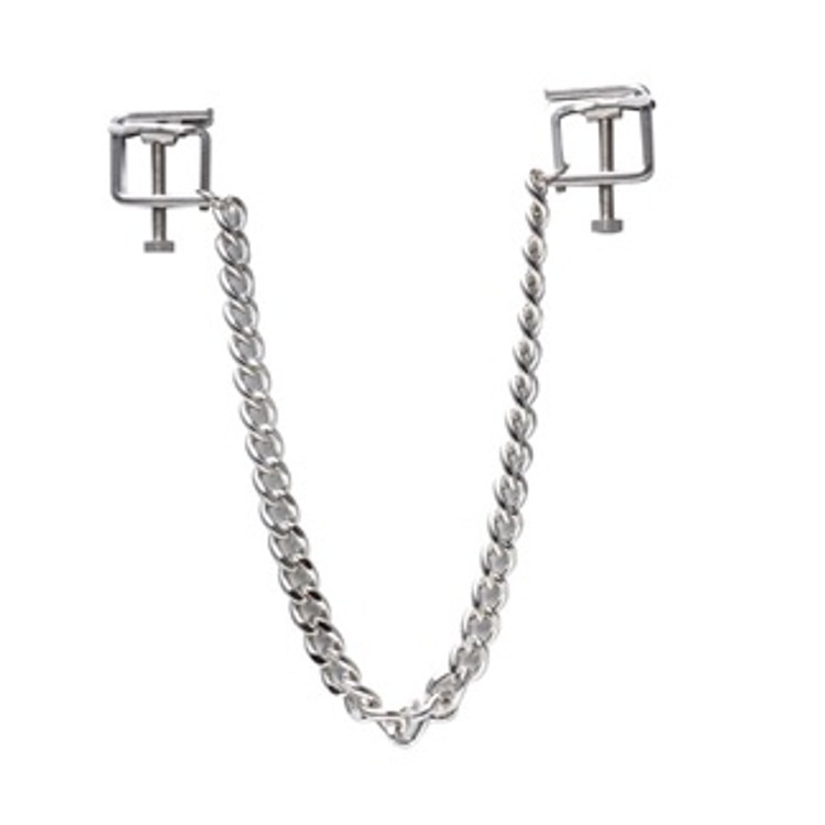 C-Clamps מצבטי פטמות עם הברגה לכוונון עצמת הכאב Frisky