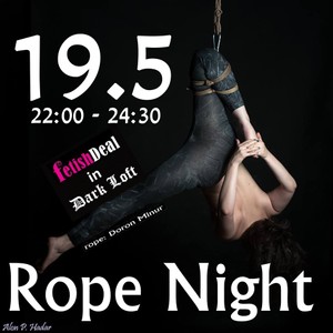 כרטיס למסיבת קשירות Rope Night לאישה 19.5.16