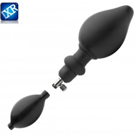 Expander - Black inflatable anal plug with detachable pump length 11 cm thickness 5 cm Master Series​