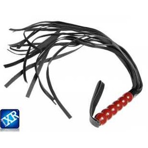 Vegan flogger with a comfortable wooden handle 25 cm