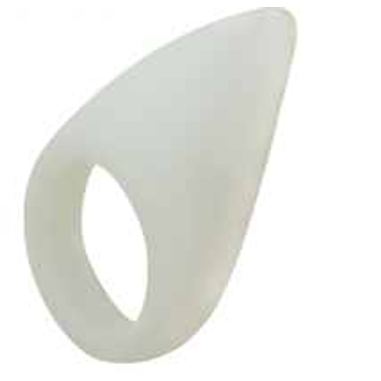 White cockring for P-spot massage