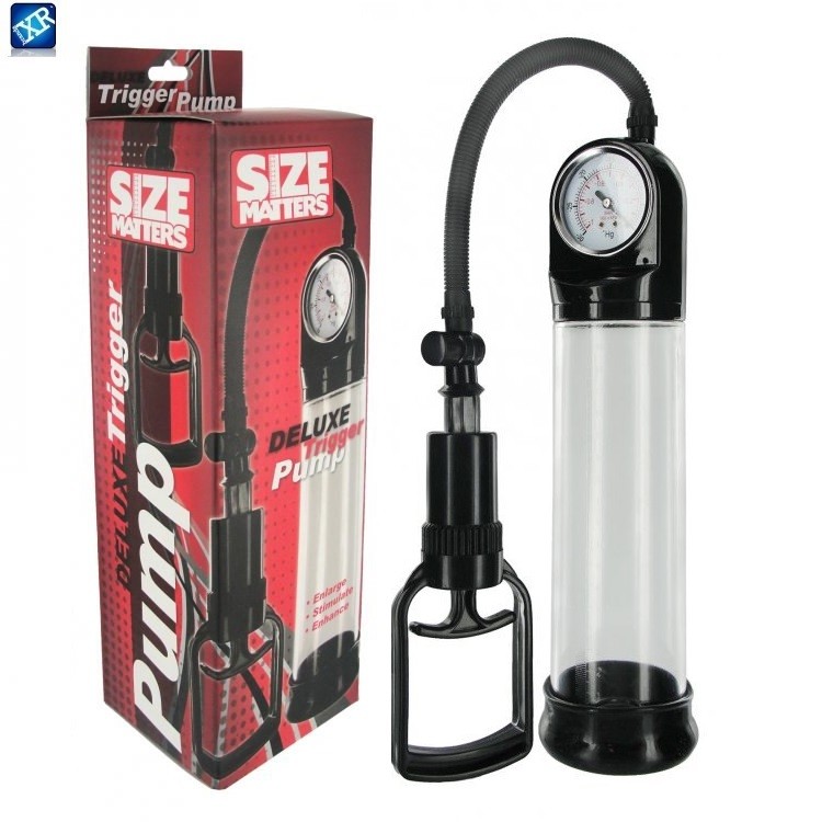 Trigger משאבה לגבר עם ואקום וידית נוחה Size Matters