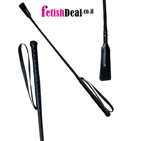 Flexible riding crop with split end made of leather​