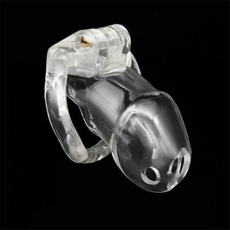 Crazy Dragon S Men's Chastity Belt Made of Clear Plastic