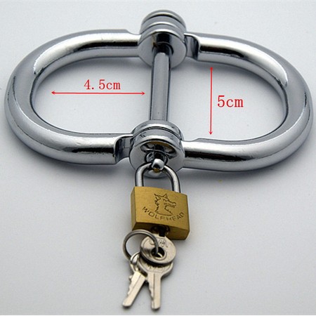 Large metal handcuffs