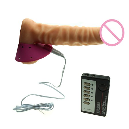 A conductive silicone testicle stretcher parachute attached to the remote
