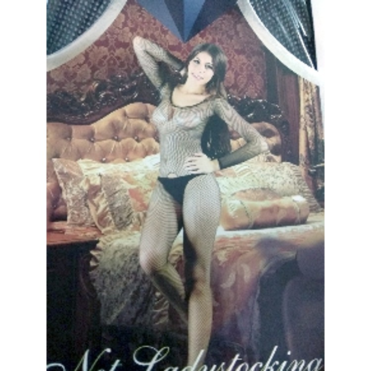 גרביון גוף שרוול ארוך עם פתח קדמי ואחורי