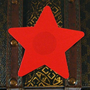 ​Red satin star nipple sticker​s