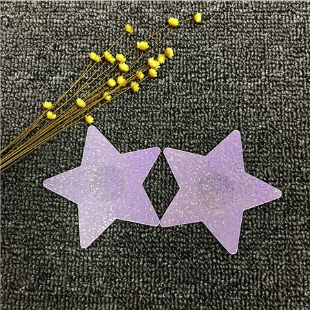 ​Glitter purple star nipple sticker​s