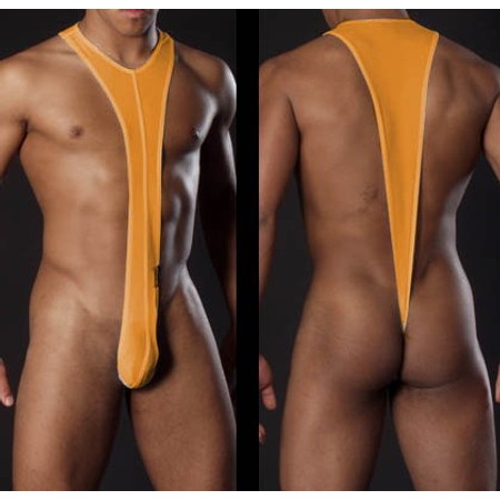 ​Revealing bodysuit for men in orange​