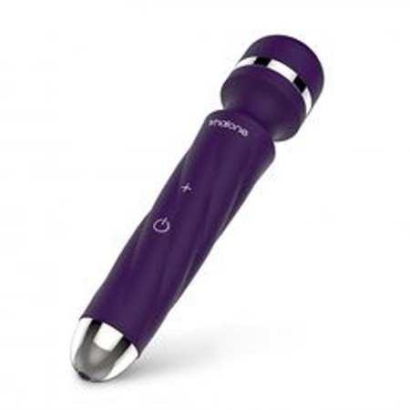 Lover Purple Silicone Vibrator heats up for powerful Nalone external stimulation