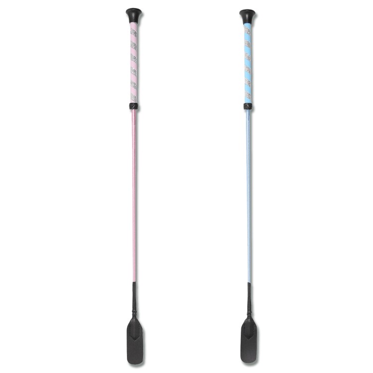 Riding whip with double tip - different colors