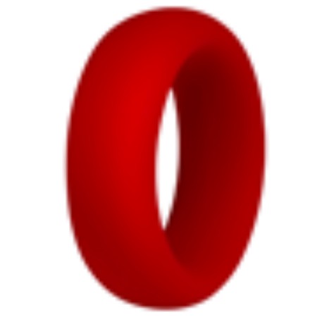 Red silicone cockring - different sizes​