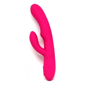 Ultra Rabbit Pink Silicone Vibrator with Orgasm Force by FemmeFunn ​​