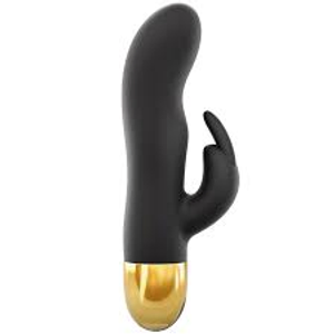 Rabbit Expert G Golden Black Silicone Vibrator for Integrated Dorcel Stimulation