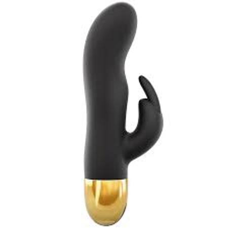 Rabbit Expert G Golden Black Silicone Vibrator for Integrated Dorcel Stimulation