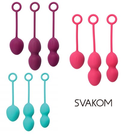 Nova three Chinese eggs of different sizes from silicon - different colors Svakom