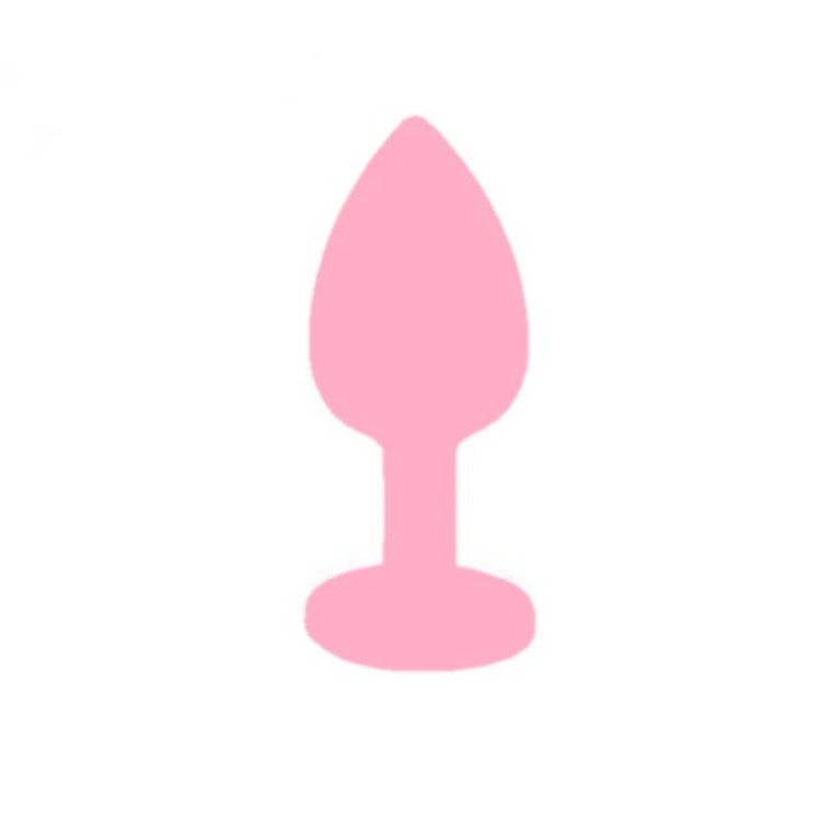 פלאג סיליקון בצבעים שונים עם קישוט אבן בקצה 4 ס"מ