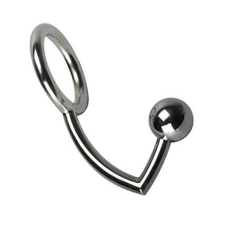 Metal cockring with anal ball - different sizes​