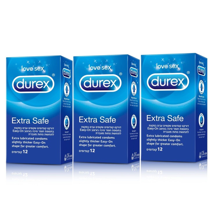 36 קונדומים עבים במקצת Durex Extra Safe