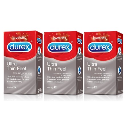 36 ultra-thin condoms for increased feeling Durex Ultra Thin Feel