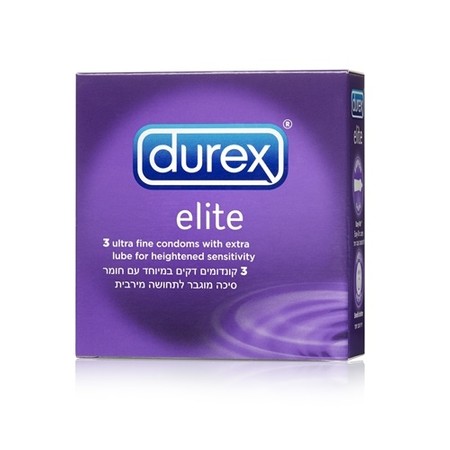 3 thin condoms plus lubricant for an intimate feeling Durex Intimate Feel