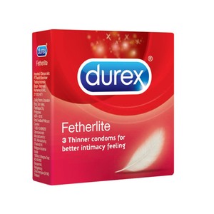 3 קונדומים דקים Durex Fetherlite