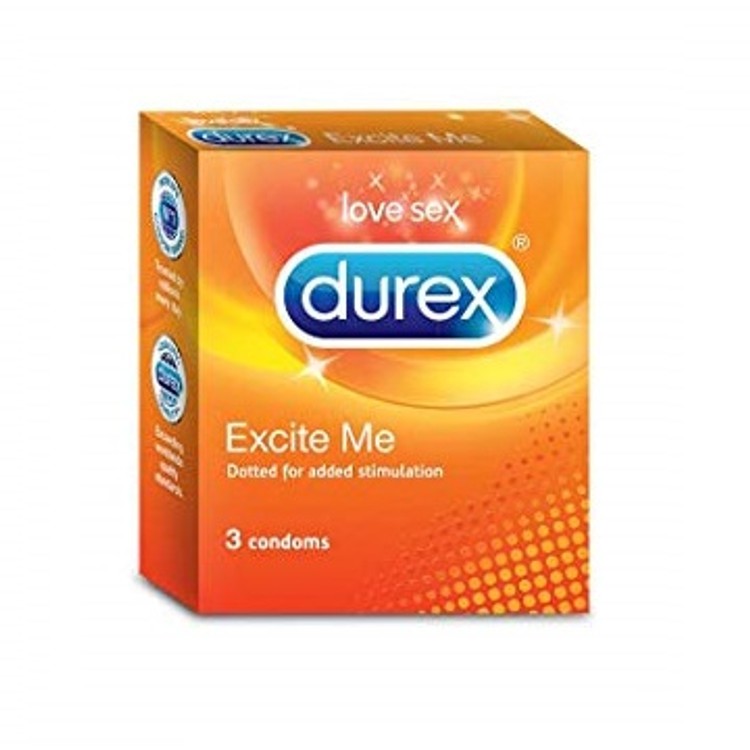 3 קונדומים מחוספסים Durex Excite Me