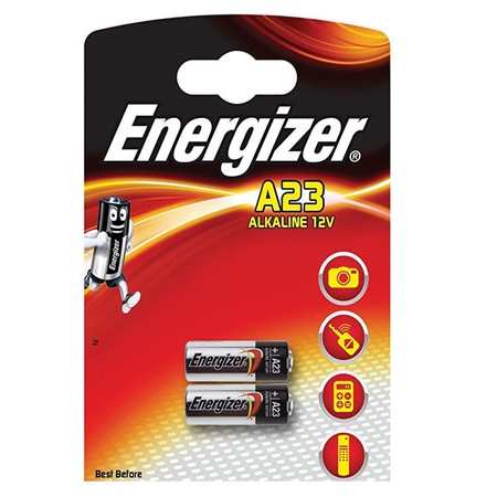 2 סוללות A23 של חברת Energizer