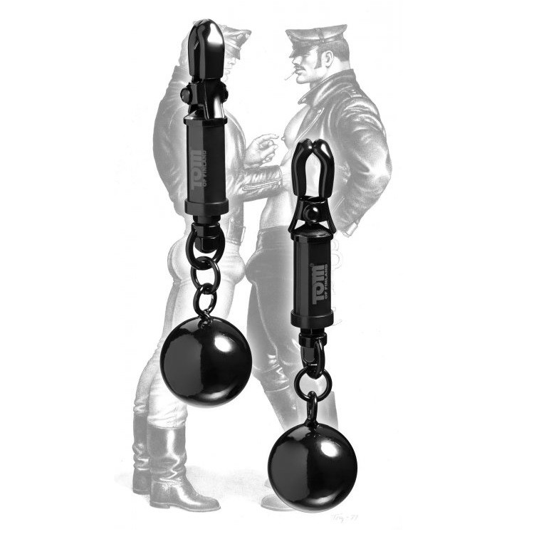 Barrel מצבטים לפטמות עם משקולות שחורים