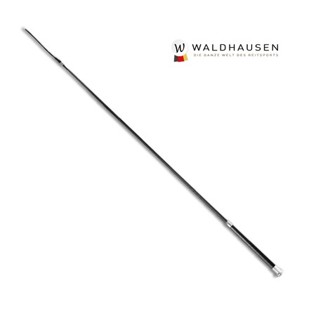 Dressage Leather Elegant black crop with a flexible tip for whipping 100 cm Waldhausen