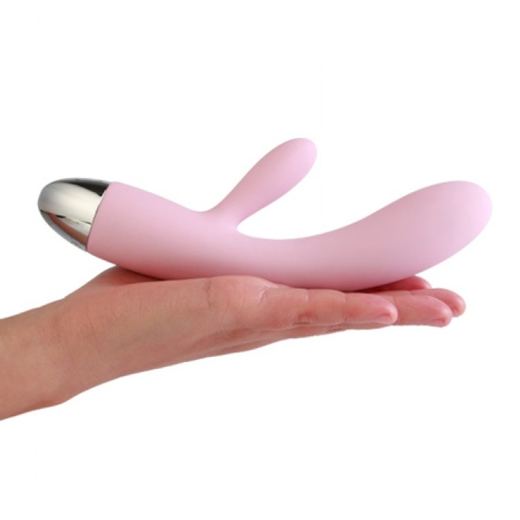 Alice ויברטור סיליקון ורוד בעל שני מנועים Svakom