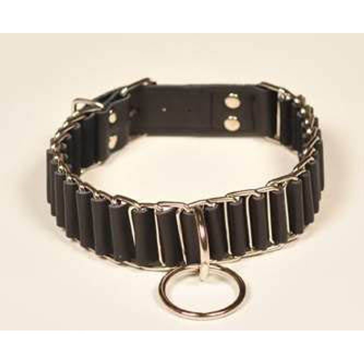 קולר עור ומתכת איכותי במיוחד