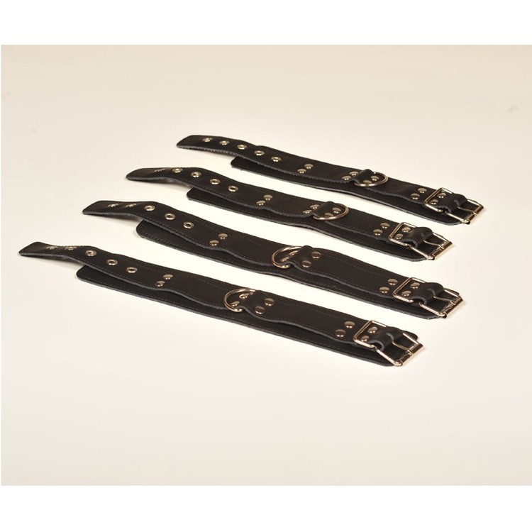 סט ארבעה אזיקי עור לרגליים וידיים - ללא חיבור