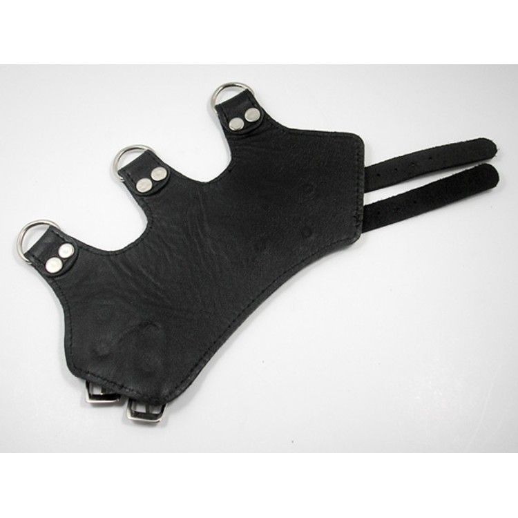 מותח אשכים מעור איכותי עם אפשרות חיבור למשקולת