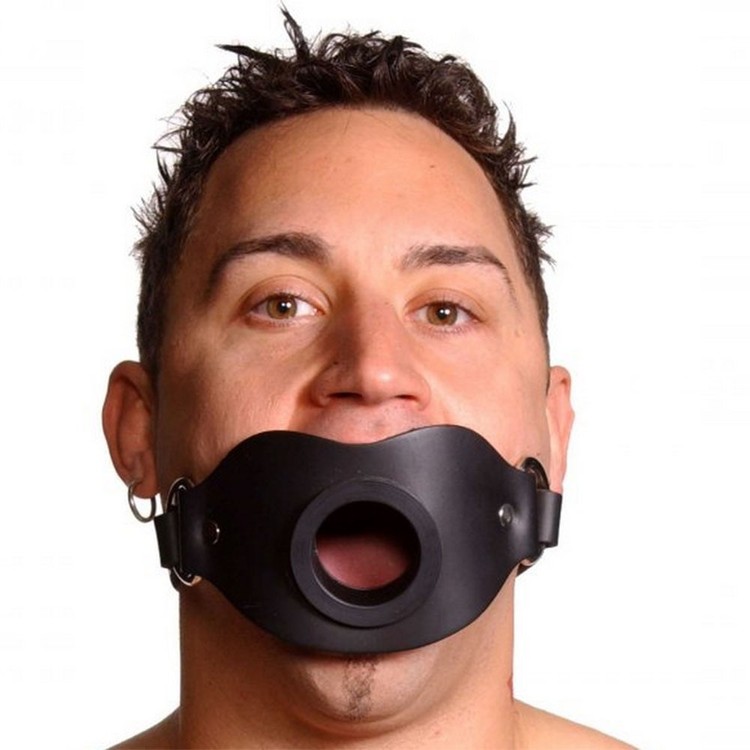 Feeder גאג עור קינקי במיוחד להשארת הפה פעור Master Series