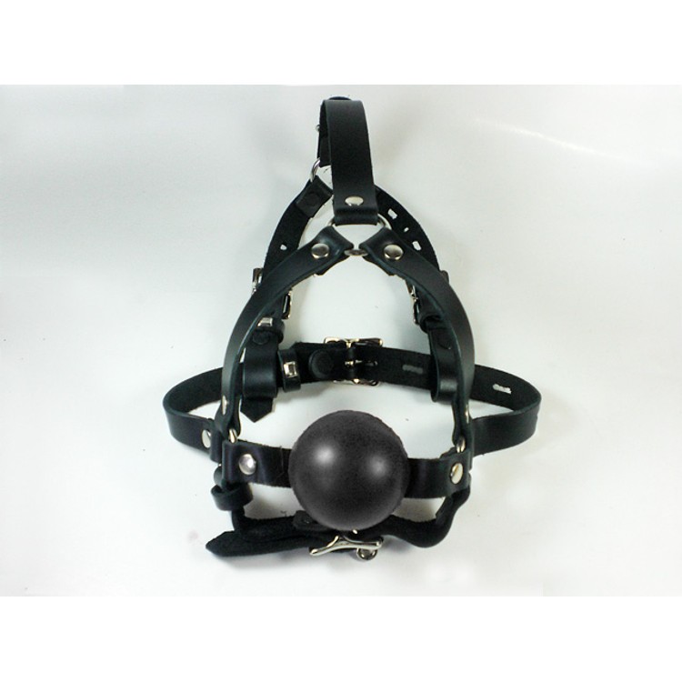 מחסום פה לראש בסגנון רתמת הארנס עם כדור סיליקון