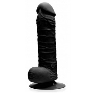 One Touch - realistic vibrating black silicone dildo length 18 cm thickness 4 cm NMC​