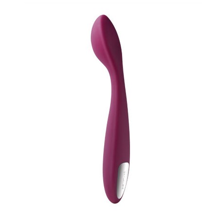 Keri thin and powerful purple silicone vibrator for clitoral stimulation and Svakom G-spot